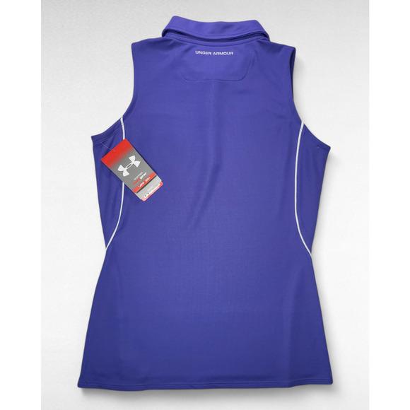 NWT Under Armour Women's Trump National Bedminster Sleeveless Golf Polo Size M - Picture 5 of 6